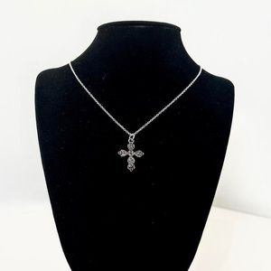 Reversible Sterling Silver Cross Necklace
